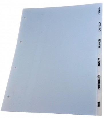 161 - ACES4035 - Acessorio de Pasta Diretorio Hotel - Separadores