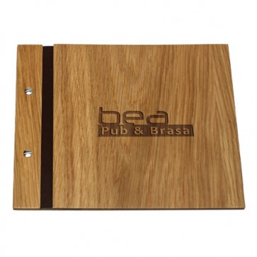 AWMAD 1453 Porta cartas para restaurantes de madera